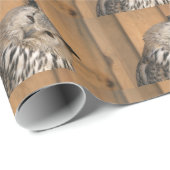 Comical Siberian Eagle Owl Cadeaupapier (Rol Hoek)