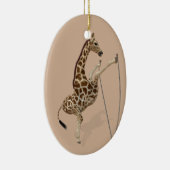 Comical Sporty Giraffe Keramisch Ornament (Rechts)