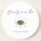 Comical Stone Onderzetter - Beer Lovers Pun (Voorkant)