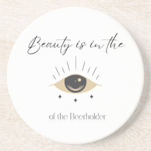 Comical Stone Onderzetter - Beer Lovers Pun