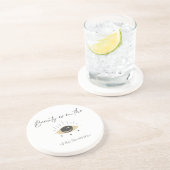 Comical Stone Onderzetter - Beer Lovers Pun (Zijkant)