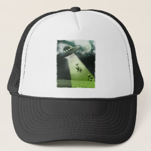 Comical UFO Cow Abduction Pet