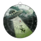 Comical UFO Koe Abduction Dartboard Dartbord (Voorkant)