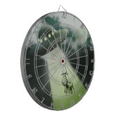 Comical UFO Koe Abduction Dartboard Dartbord (Voorkant Links)