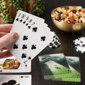 Comical UFO Koe Abduction Plays (Spelkaarten) Pokerkaarten (Insitu)