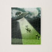 Comical UFO Koe Abduction Puzzle Legpuzzel (Verticaal)