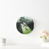 Comical UFO Koe Abduction Wall Clock Ronde Klok (Huis)