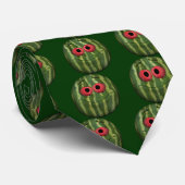 Comical Watermelon Emoticon Stropdas (Opgerold)
