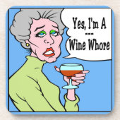 Comical Wine Onderzetter (Voorkant)