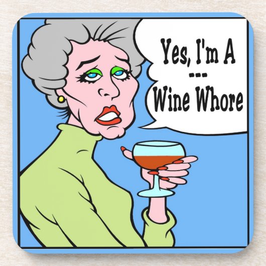 Comical Wine Onderzetter (Voorkant)