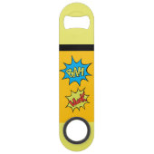 Comicbook "Bam" ballon Speed Flessenopener (Achterkant)