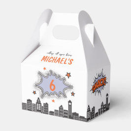 Comics Book Superhero Een Leeftijd Gable Favor Box Bedankdoosjes