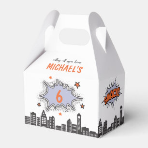Comics Book Superhero Een Leeftijd Gable Favor Box Bedankdoosjes