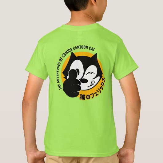 Comics Cartoon Cat | KINDER T-shirt (Achterkant)