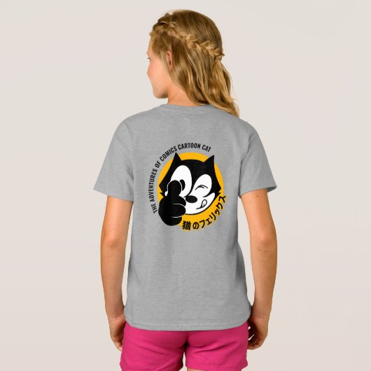 Comics Cartoon Cat | KINDER T-shirt (Achterkant volledig)