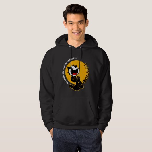 Comics Cartoon Cat | MANNEN Hoodie (Voorkant volledig)