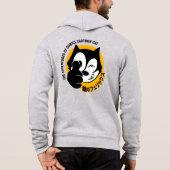 Comics Cartoon Cat | MANNEN Hoodie (Achterkant)