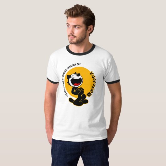 Comics Cartoon Cat | MANNEN T-shirt (Voorkant volledig)