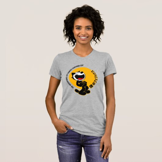 Comics Cartoon Cat | Slim Fit voor dames T-shirt (Voorkant volledig)