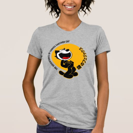 Comics Cartoon Cat | Slim Fit voor dames T-shirt (Voorkant)