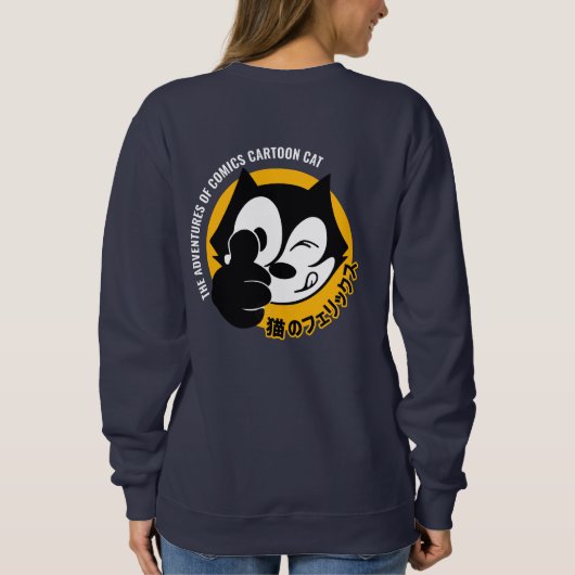 Comics Cartoon Cat | Vrouwen Trui (Achterkant)