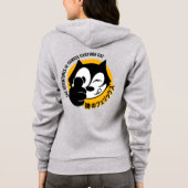 Comics Cartoon Kat | Dames ritssluiting Hoodie (Achterkant)
