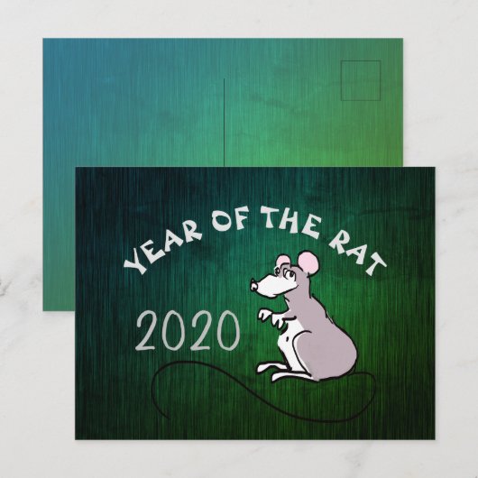 Comics Chinees Briefkaart van de Groet van het Nie (Voorkant / Achterkant)