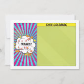 Comics Comic Book Bar of Bat Mitzvah Dank u Bedankkaart (Voorkant)