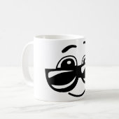 Comics cool emoticons koffiemok (Voorkant links)