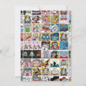 Comics Cool Superhero Party Verjaardag Uitnodiging (Achterkant)