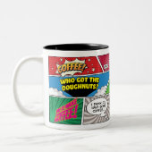 Comics en koffie tweekleurige koffiemok (Links)