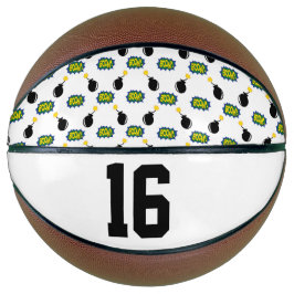 Comics Funny Smart Sports Superheld Boom Bomb Age Basketbal