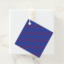 Comics Funny Superheld Stars Red Blue Gift Label
