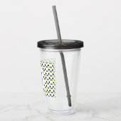 Comics Funny Superhero Boom Firecracker Initiaal Acryl Drinkbeker (Links)