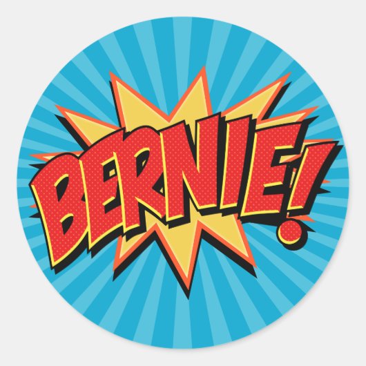 Comics Geeks 4 Bernie Ronde Sticker (Voorkant)
