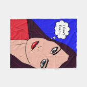 Comics Girl #14 Fleece Deken (Voorkant (Horizontaal))