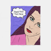 Comics Girl #1 Fleece Deken (Voorkant)