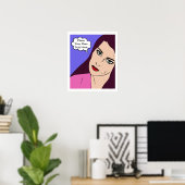 Comics Girl #1 Poster (Thuiskantoor)