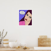 Comics Girl #1 Poster (Keuken)