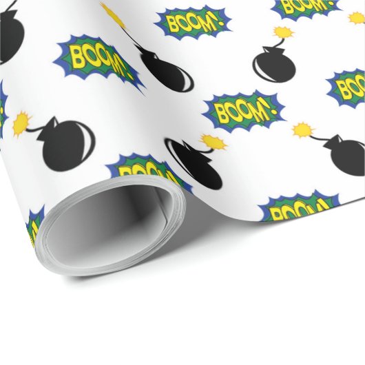 Comics Grapy Smart Big Ideeën Boom Bombs Cadeaupapier (Rol Hoek)