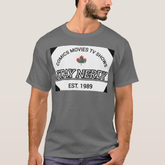 Comics MoviesV Shows Blijf Nerdy Est 1989 familie T-shirt