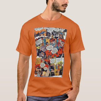 Comics scene Onomatopee Plethora oude strips aest T-shirt