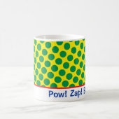 Comics Superheld Pow! Zap! Boom! Stippen Retro Fun Koffiemok (Center)