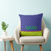 Comics Superhero NAAM Sterren Stippen Kleurrijke K Kussen (Stoel)