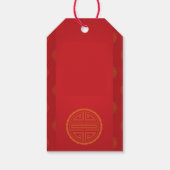 Comics Traditional Chinese Ox Year 2021 gift Label Cadeaulabel (Achterkant)