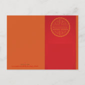 Comics Traditional Chinese Ox Year 2021 HpostC Uitnodiging Briefkaart (Achterkant)