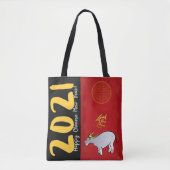 Comics Traditionele Chinese Ox Jaar 2021 AoTB Tote Bag (Voorkant)
