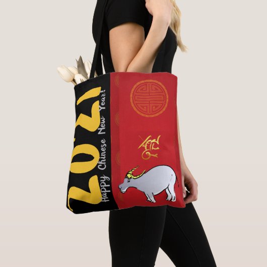 Comics Traditionele Chinese Ox Jaar 2021 AoTB Tote Bag (Dichtbij)