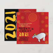 Comics Traditionele Chinese OX Jaar 2021 Partij In (Voorkant / Achterkant)