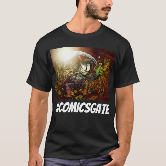 #ComicsGate TShirt, Mannen T-shirt (Voorkant)